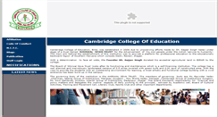 Desktop Screenshot of cambridgeeducollege.com